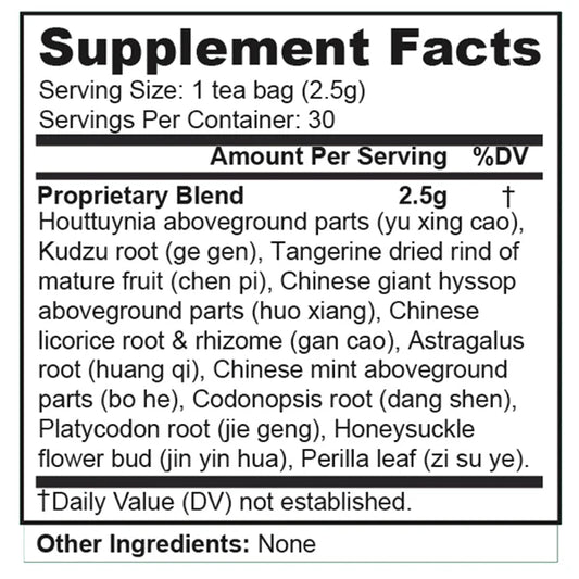 Teas Vytanutra - Defense Tea (30 Tea bags) (2.5 Grams Each)