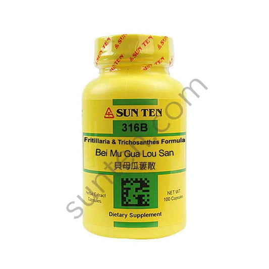 Sun Ten - Fritillaria & Trichosanthes Formula Capsules - Bei Mu Gua Lou San