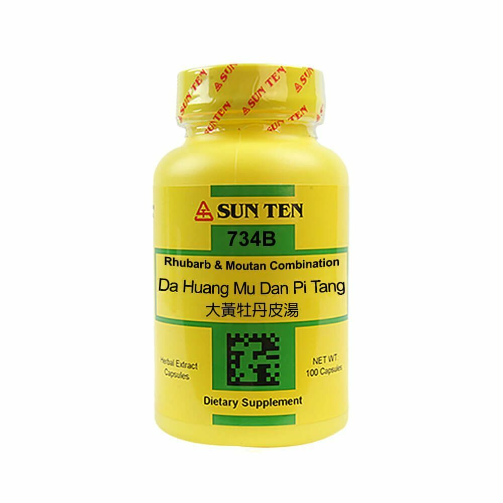 Sun Ten - Rhubarb & Moutan Combination Capsules - Da Huang Mu Dan Pi Tang