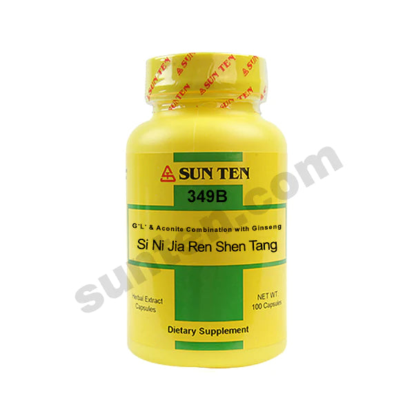 Sun Ten - Si Ni Jia Ren Shen Tang Ginger, Licorice & Aconite Combination with Ginseng Capsules