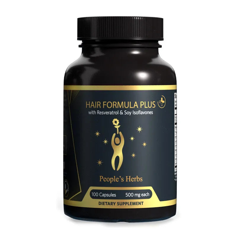 People's Herbs - Hair Formula Plus with Resveratrol & Soy Isoflavones