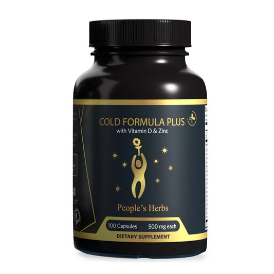 People's Herbs - Cold Formula Plus with Vitamin D and Zinc