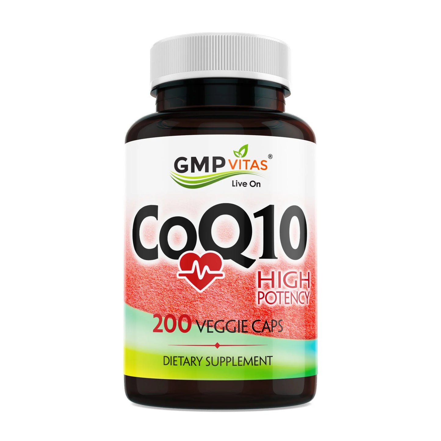 GMP Vitas - High Potency CoQ10 200 Veggie Capsules