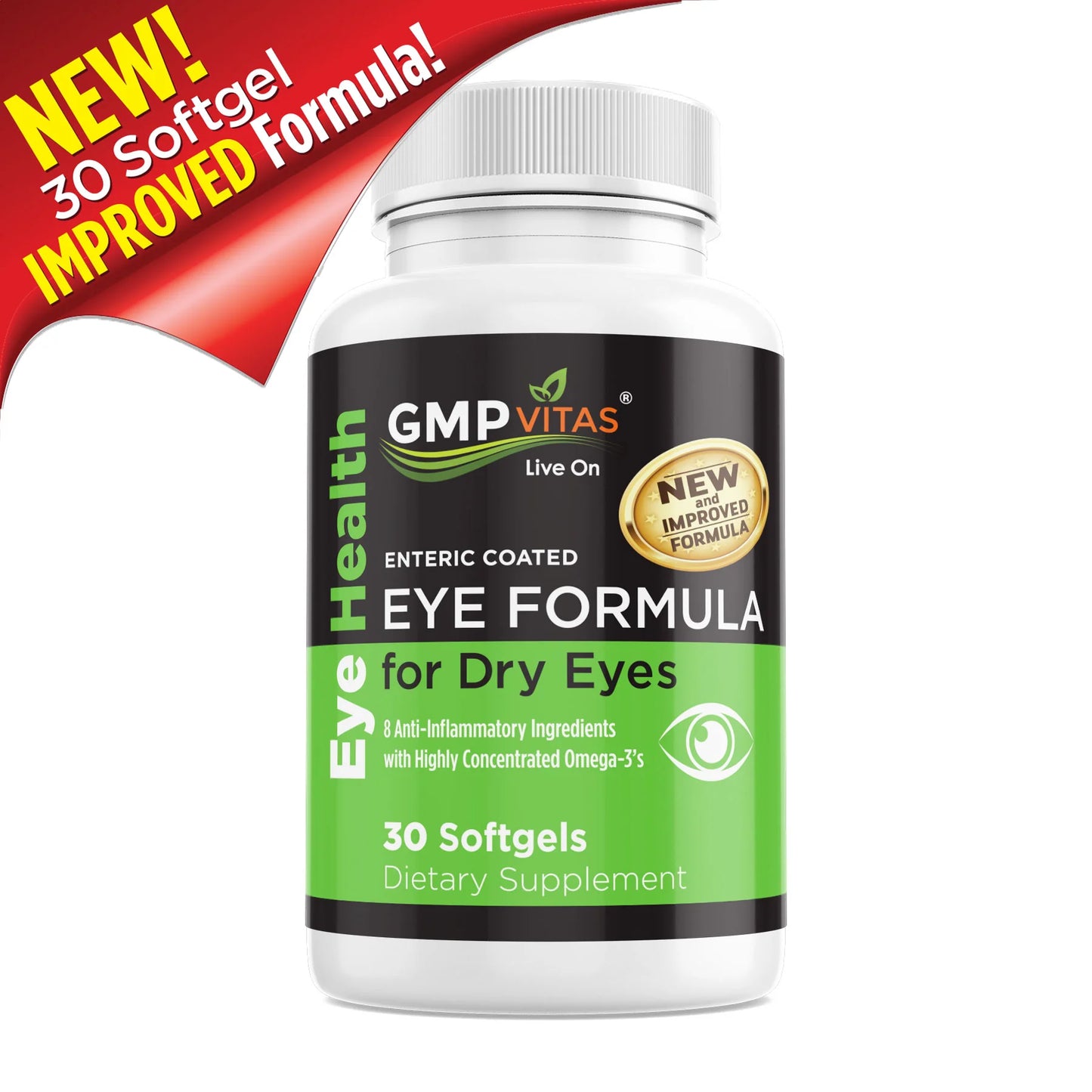 GMP Vitas - Enteric Coated Improved Eye Formula 30 Softgels