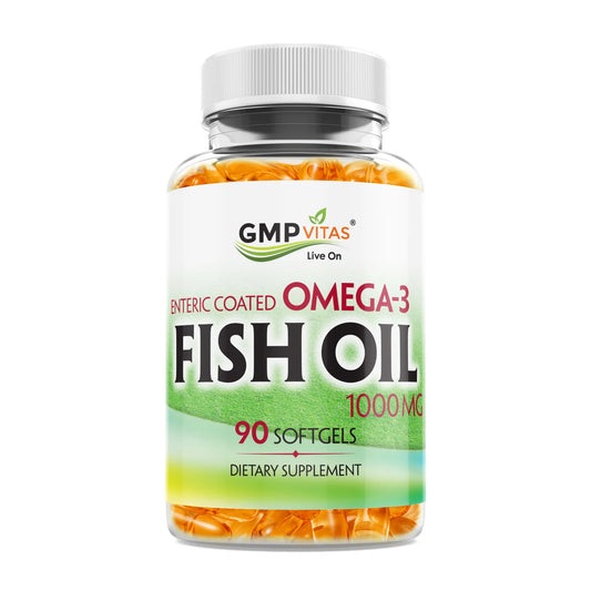 GMP Vitas - 90 Softgels Enteric Coated Omega-3 Fish Oil 1000 mg