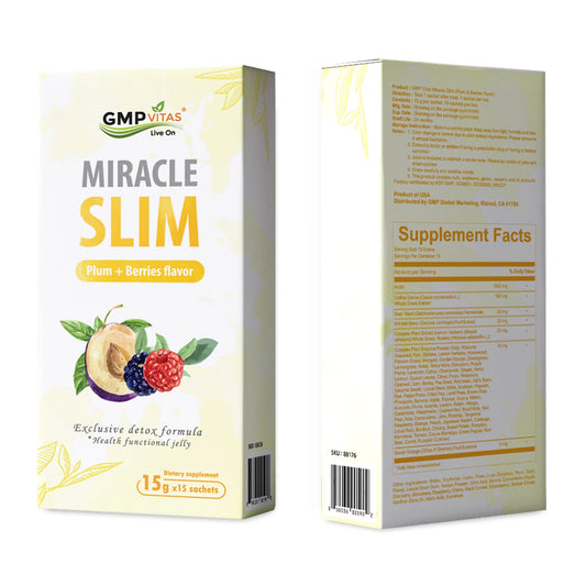 GMP Vitas - Miracle Slim Plum + Berries Flavor 15g x 15 Sachets