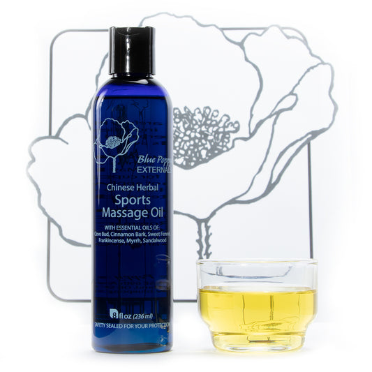 Blue Poppy Externals - Sports Massage Oil, Chinese Herbal - (External Use)