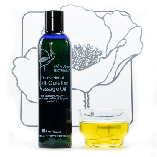 Blue Poppy Externals - Spirit-Quieting Massage Oil - (External Use)